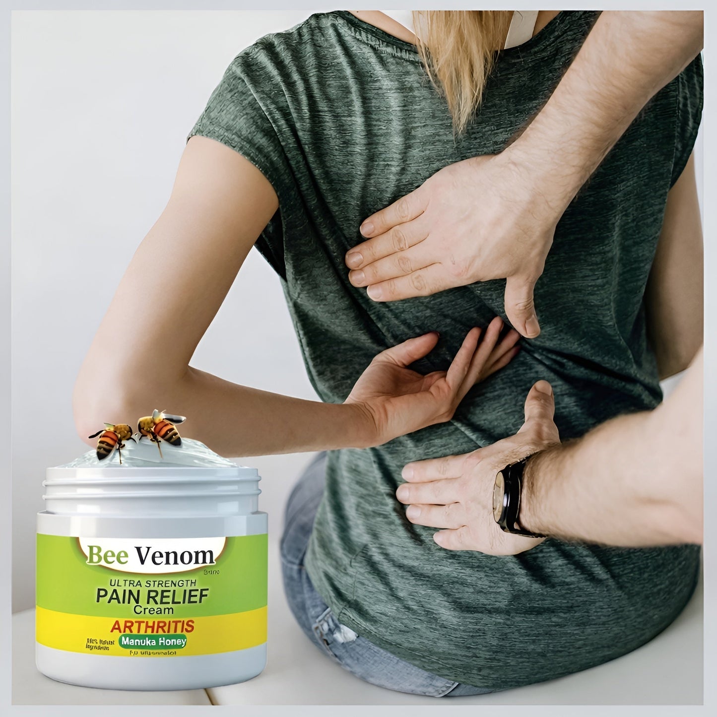 Bee Venom Pain Relief Cream – Fast Acting Joint & Muscle Care (Pack of 3)