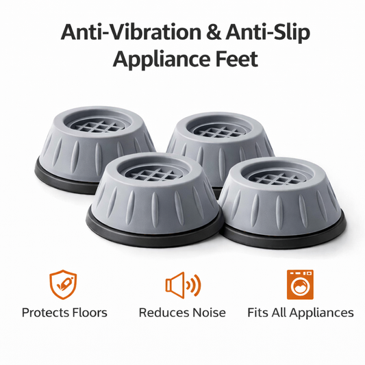 Premium Anti-Vibration Pads for Washing Machine & Refrigerator (Set of 4)