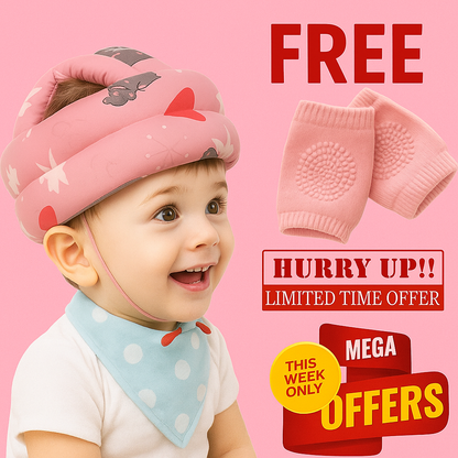 Protect Your Baby’s Head + Get FREE Knee Pads | 2-in-1 Safety Combo