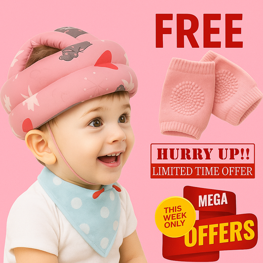 Protect Your Baby’s Head + Get FREE Knee Pads | 2-in-1 Safety Combo
