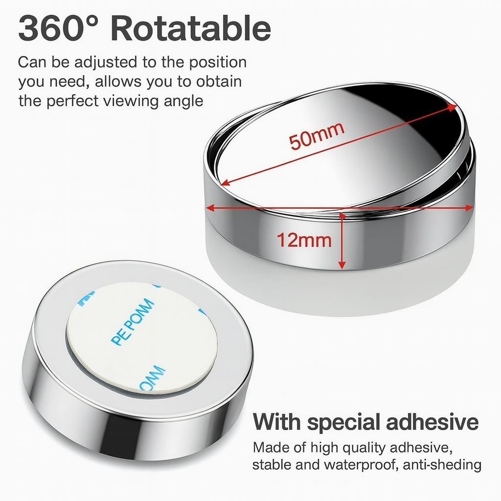 360° HD Blind Spot Mirror – Drive Safe, Drive Smart