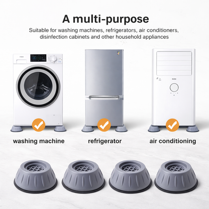 Premium Anti-Vibration Pads for Washing Machine & Refrigerator (Set of 4)