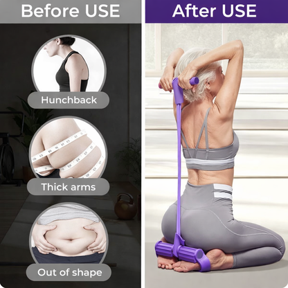 Yoga Pedal Puller Resistance Band – Fit Body & Fat Loss at Home 🔥