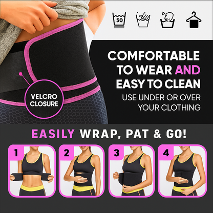 Sweat Slim Belt 🔥 – Burn Fat & Shape Your Waist Instantly