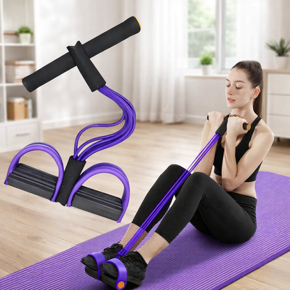 Yoga Pedal Puller Resistance Band – Fit Body & Fat Loss at Home 🔥
