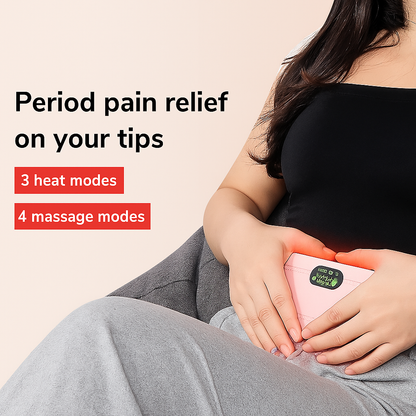 Smart Period Pain Relief Belt – 3 Heat & 4 Massage Modes for Instant Comfort