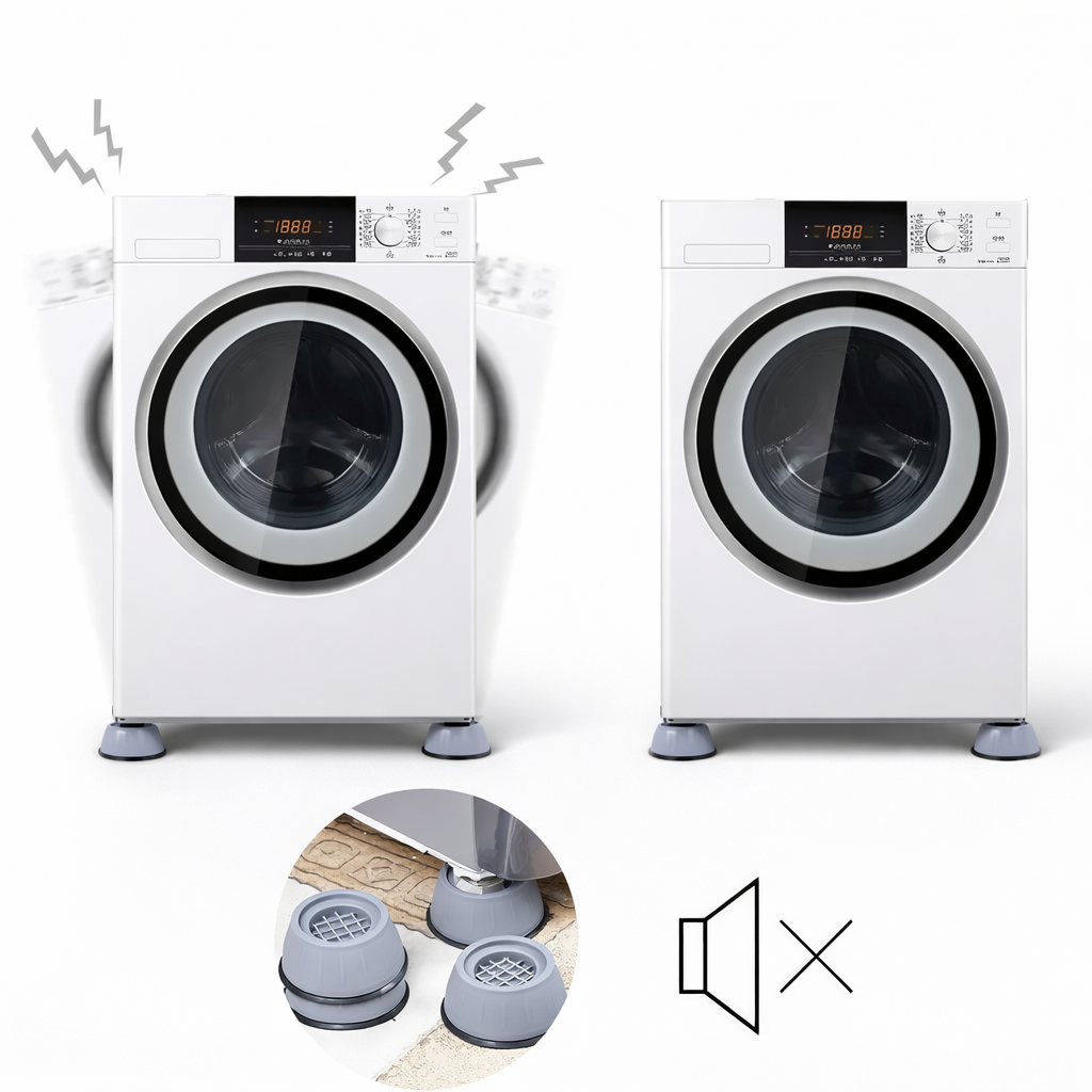 Premium Anti-Vibration Pads for Washing Machine & Refrigerator (Set of 4)