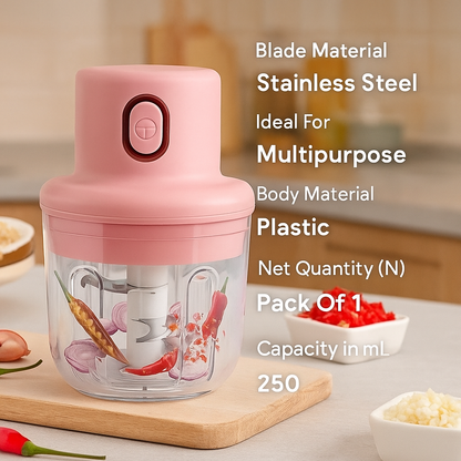 "USB Rechargeable Mini Chopper – 50% OFF"