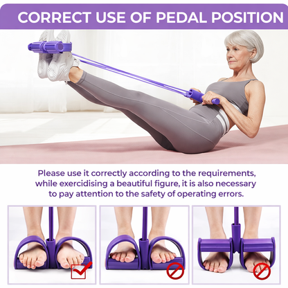 Yoga Pedal Puller Resistance Band – Fit Body & Fat Loss at Home 🔥