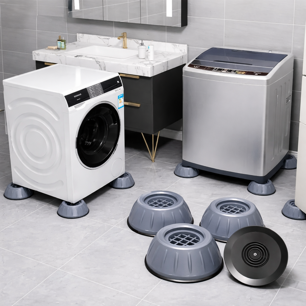 Premium Anti-Vibration Pads for Washing Machine & Refrigerator (Set of 4)