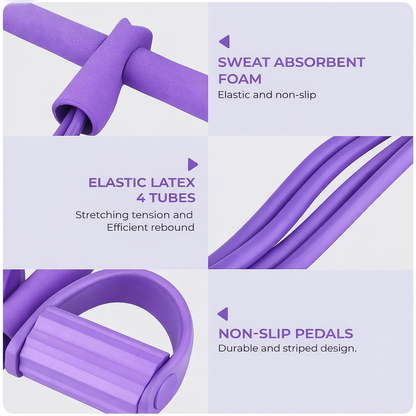 Yoga Pedal Puller Resistance Band – Fit Body & Fat Loss at Home 🔥