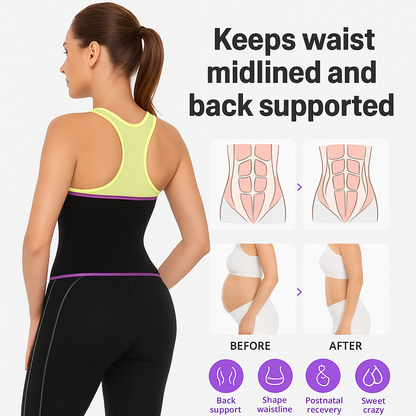 Sweat Slim Belt 🔥 – Burn Fat & Shape Your Waist Instantly