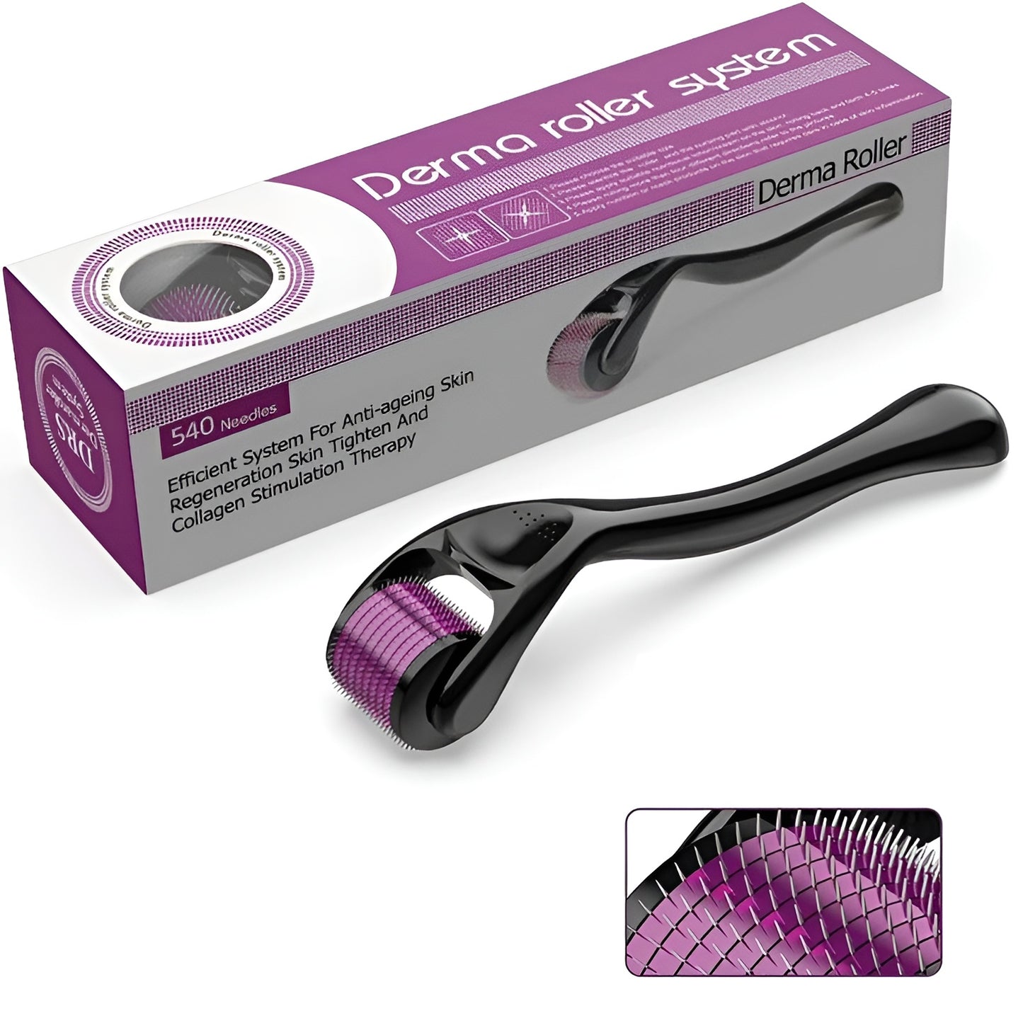 Advanced 0.5mm Derma Roller | Acne Scars, Hair Regrowth & Glowing Skin